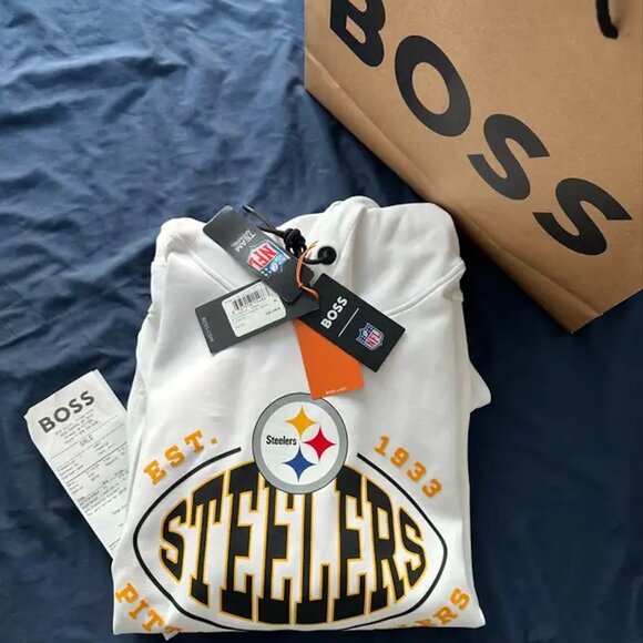 BOSS X NFL Pittsburgh Steelers Hoodie Sweatshirt - Men's size XL - Picture 5 of 5